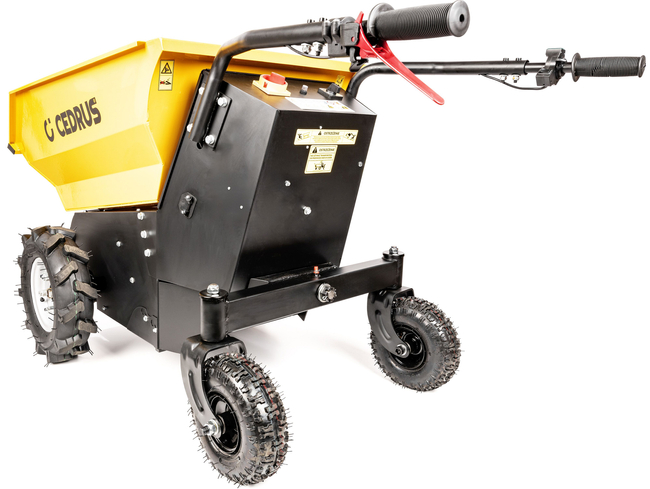 CEDRUS TA500 WOZIDŁO TRANSPORTER AKUMULATOROWY BUDOWLANY OGRODOWY TACZKA WYWROTKA 48V 20AH 1000W - OFICJALNY DYSTRYBUTOR - AUTORYZOWANY DEALER CEDRUS