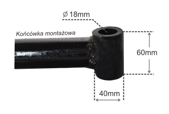 MASTERCUT MC370-08 PRZYCZEPKA PRZYCZEPA Z FOTELEM SIEDZENIEM DO TRAKTORA JEDNOOSIOWEGO MASTERCUT MC370 / CEDRUS TJ01,TJ02