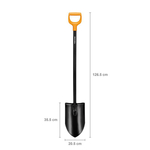 Fiskars Szpadel Ostry Solid™+ XL 1067517, długi trzonek do ciężkiej gleby