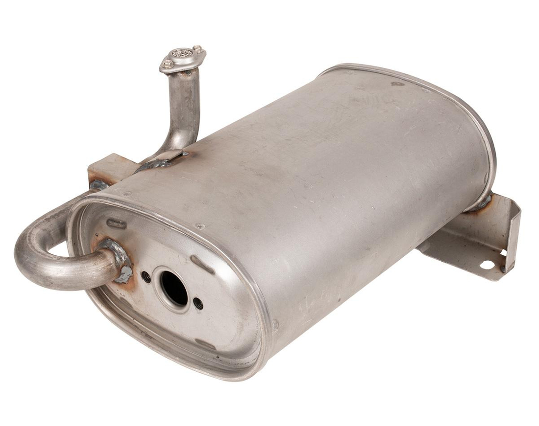 Tłumik Loncin LC7500I LC7000I CZĘŚĆ ORYGINALNA 180572388-0001 widok z przodu