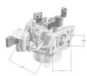 Gaźnik Loncin G200F bez primera EURO 2 CZĘŚĆ ORYGINALNA 170020406-0004