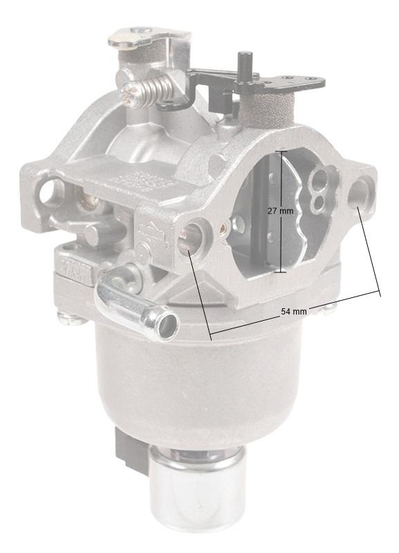 Gaźnik B&S NIKKI 590400 – orientacyjne wymiary czoło