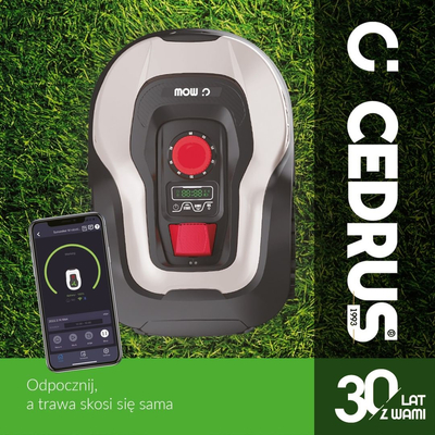 CEDRUS M10 AUTOMATIC MOW MOWING ROBOT 1000m2 - OFFICIAL DISTRIBUTOR - AUTHORIZED DEALER CEDRUS