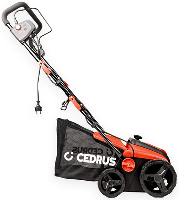 CEDRUS WE38 GREEN AREATOR 2-in-1 AERATOR + 2 ROLLERS 1800W / 38cm CEDWE38 - EWIMAX - OFFICIAL DISTRIBUTOR - AUTHORIZED DEALER CEDRUS