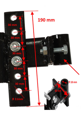 MASTERCUT 1LF-20 OBOUSTRANNÝ ROTAČNÍ PLUH PRO PŮDNÍ FRÉZY MASTERCUT HSDT90, HSDT100