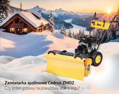 CEDRUS ZM02 SPRINNER SNOW CLEANER WITH DRIVE 60cm / 6.5HP - EWIMAX - OFFICIAL DISTRIBUTOR - AUTHORIZED DEALER CEDRUS