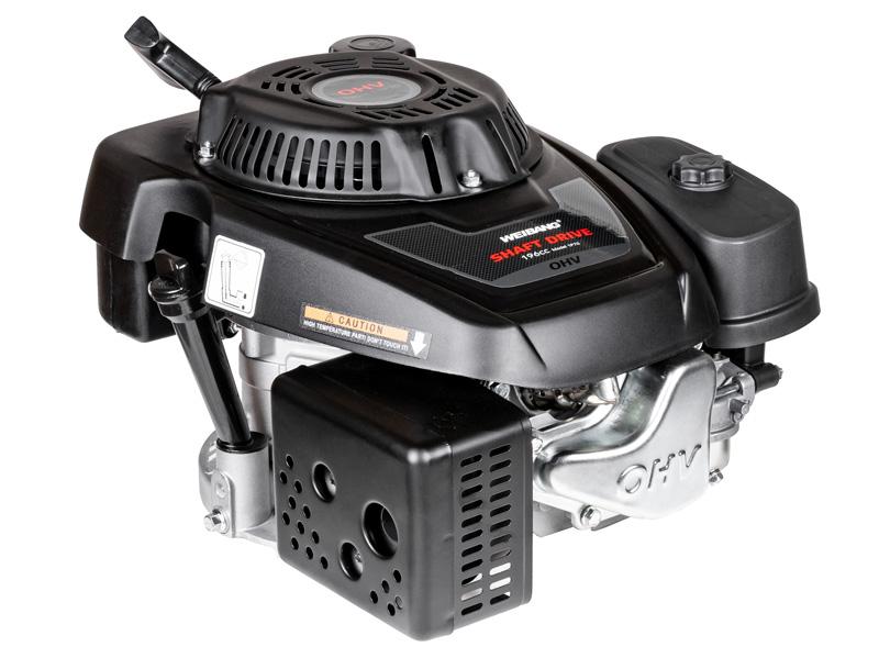 Silnik Loncin LC1P70FC – widok rozrusznika i tłumika