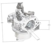 Loncin karburátor LC1P92F1 ORIGINÁLNÍ DÍL 170021008-0001