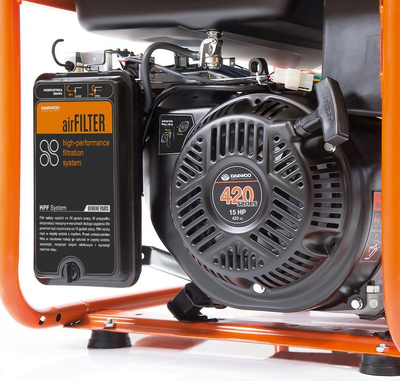 DAEWOO GDA 7500 DFE AGREGAT GENERATOR PRĄDOTWÓRCZY LPG / BENZYNA 1x16A, 1x32A MOC 6,5kW  - OFICJALNY DYSTRYBUTOR - AUTORYZOWANY DEALER DAEWOO