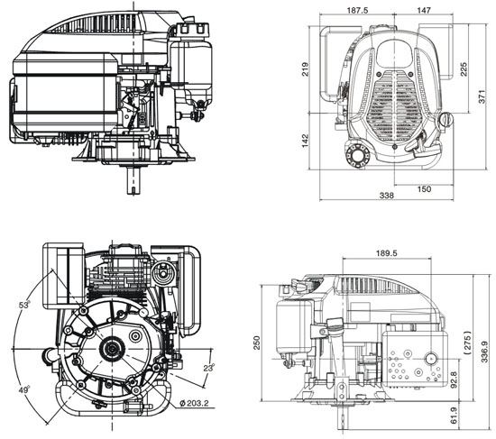 SILNIK LONCIN LC1P65FE-C DO KOSIARKI SPALINOWY BENZYNOWY 3.3 KM 139 cm3 WAŁ PIONOWY WALCOWY 22x80mm MOTOR HONDA ,VANGUARD , B&S , BRIGGS& STRATTON, KOHLER, KAWASAKI