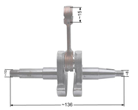 Crankshaft NAC CS4500 CS5200 market saws NZ309