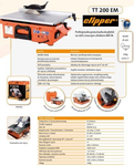 NORTON CLIPPER TT200 EM TILE CUTTING SAW CERAMIC TILE CONSTRUCTION SAW + CARRYING CASE OFFICIAL DISTRIBUTOR - AUTHORIZED NORTON CLIPPER DEALER