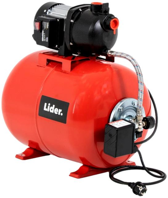 LIDER FH1250 POMPA DO WODY HYDROFOROWA HYDROFOR ZE ZBIORNIKIEM 50L OGRODOWA DO NAWADNIANIA 1200W 4600 l/h