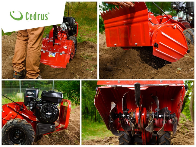 CEDRUS GL03 PRO-B&S SPRINIONAL PLOTTILLER WITH DRIVE OVER THE GARDEN CULTIVATOR 6.5HP / 45cm B&S Briggs&Stratton GL03 ENGINE - EWIMAX - OFFICIAL DISTRIBUTOR - AUTHORIZED DEALER CEDRUS
