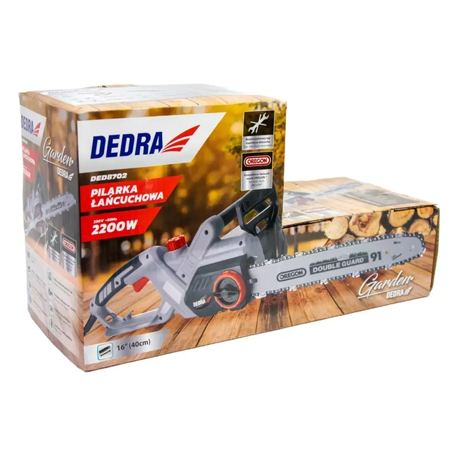 ZAHRADNÍ ŘETĚZOVÁ PILA, ELEKTRICKÁ PILA DEDRA DED8702 2,2KW OREGON 40CM