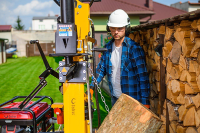 CEDRUS LS10 HYDRAULIC ELECTRIC WOOD SPLITTER CEDRUS CEDLS10V VERTICAL CHIPPER PRESSURE 22 TONS - EWIMAX - OFFICIAL DISTRIBUTOR - AUTHORIZED CEDRUS DEALER