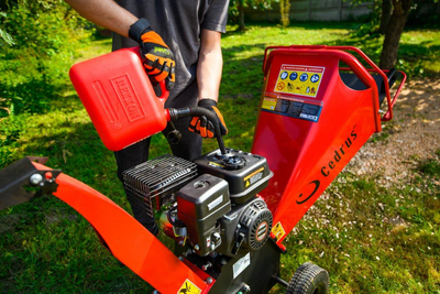 Cedrus RB02 rozdrabniacz spalinowy rębak do gałęzi 10 cm Loncin 6,5 KM
