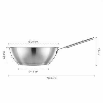All Steel Pure 28 cm wok 1065629