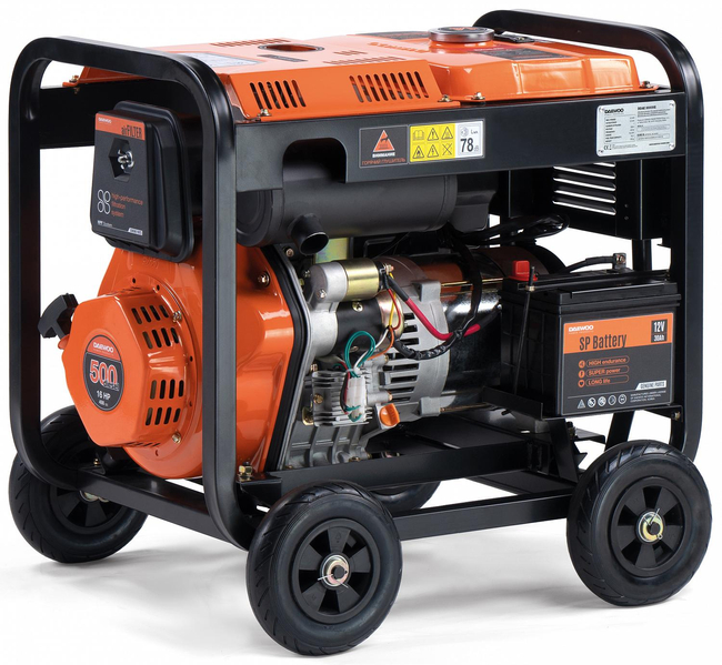 DAEWOO DDAE 9000XE DIESELOVÝ GENERÁTOR 2x16A, 1x32A AVR 16 hp - OFICIÁLNÍ DISTRIBUTOR - AUTORIZOVANÝ PRODEJCE DAEWOO