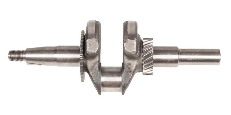 Wał korbowy Loncin G200F(D) 130290051-0001 – widok produktu, zębatka rozrządu i czopy