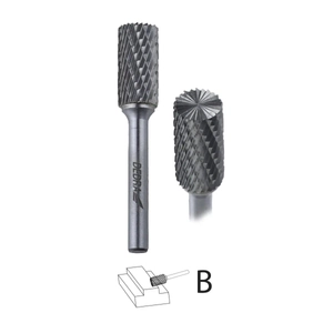 Dedra 07F612 Frez trzpieniowy walcowy B12x25mm 6mm do metalu, pilnik obrotowy