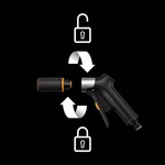 Fiskars FiberComp 1067193 pistolet zraszający regulowany do węża ogrodowego