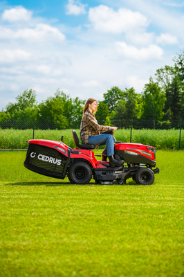 CEDRUS C-TRAC 92HC Rear-Dump Self-Propelled Lawn Mower with 92cm HYDROSTAT RECYCLING VELOPMENTS C-TRAC-92HC EWIMAX OFFICIAL DISTRIBUTOR - AUTHORIZED DEALER CEDRUS