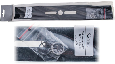 Universal mower blade 40.6cm 16 inch L-406