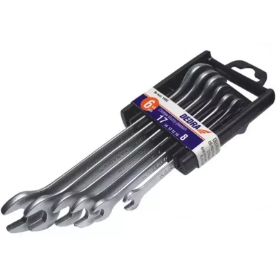 DEDRA 1409 Zestaw kluczy płaskich 8 szt. CrV 6-22 mm, klucze warsztatowe, narzędzia