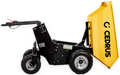 CEDRUS TA500 BATERIOVÝ STAVEBNÍ TRANSPORTÉR ZAHRADNÍ TRAKAŘ SKLÁPĚČ 48V 20AH 1000W - OFICIÁLNÍ DISTRIBUTOR - AUTORIZOVANÝ PRODEJCE CEDRUS