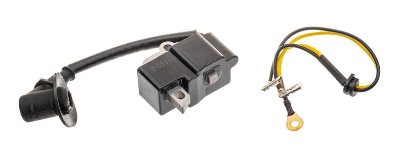 Moduł zapłonowy kompatybilny ze Stihl MS 251 PJ25108 – widok z przewodem WN