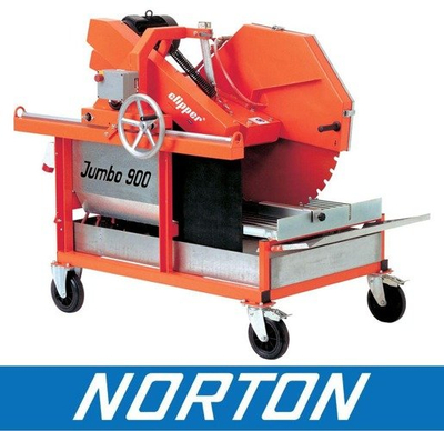 NORTON CLIPPER JUMBO 900 MURKETING SAW CUTTING BRASS TO SHORTAGE STONE BLOCKS Ø 900mm - OFFICIAL DISTRIBUTOR - AUTHORIZED DEALER NORTON CLIPPER