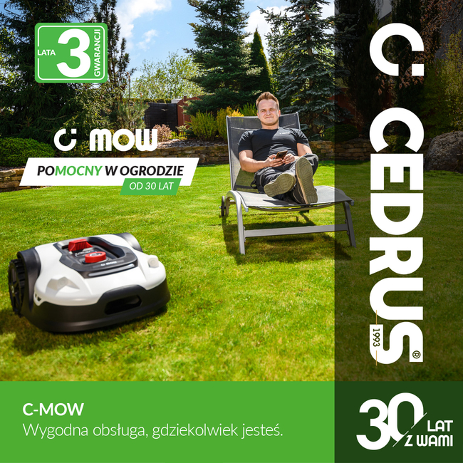 CEDRUS L20 AUTOMATIC MOWING ROBOT FOR 2000m2 C-MOW - OFFICIAL DISTRIBUTOR - AUTHORIZED DEALER CEDRUS