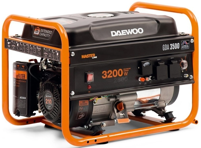 DAEWOO GDA 3500 AGREGAT GENERATOR PRĄDOTWÓRCZY 2x16A AVR MOC 3,2kW - OFICJALNY DYSTRYBUTOR - AUTORYZOWANY DEALER DAEWOO