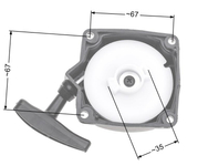 NAC CG330B CG430B startér pro zahradní vyžínače z trhu NZ38