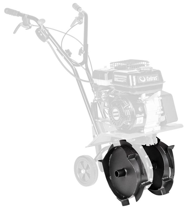 Koła żelazne z ośkami CEDRUS GL07 CEDRGL44 — widok ogólny