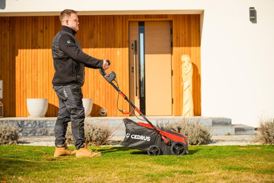 CEDRUS WE38 GREEN AREATOR 2-in-1 AERATOR + 2 ROLLERS 1800W / 38cm CEDWE38 - EWIMAX - OFFICIAL DISTRIBUTOR - AUTHORIZED DEALER CEDRUS