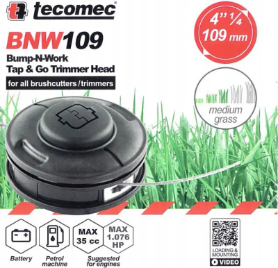 TECOMEC TAP&GO VEIN HEAD BC 32-52 109 MM 50729081