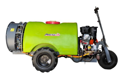 MASTERCUT FH-G200-A DIESEL TURBINE TROLLEY SPRAYER WHEELBARROW WHEELCHAIR SPRAYER WITH DRIVE TURBINE 200L 5.5KM