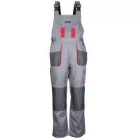 DEDRA BH3SO-XXL Spodnie ochronne ogrodniczki robocze XXL/58 szare Comfort Line 190 g/m²