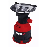 DEDRA 31A001 Kuchenka turystyczna gazowa Piezo palnik kempingowy camping nabój 190 g