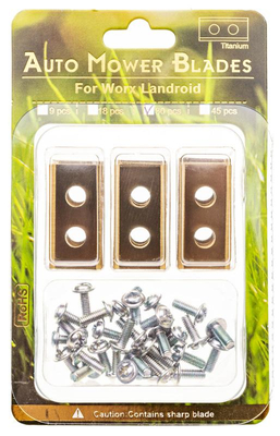Worx Landroid Titanium 30 piece robotic mower blade. A00013