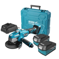 DEDRA SAS+ALL DED7030A10 Zestaw w walizce szlifierka kątowa/kątówka 18V 2x4Ah ładowarka