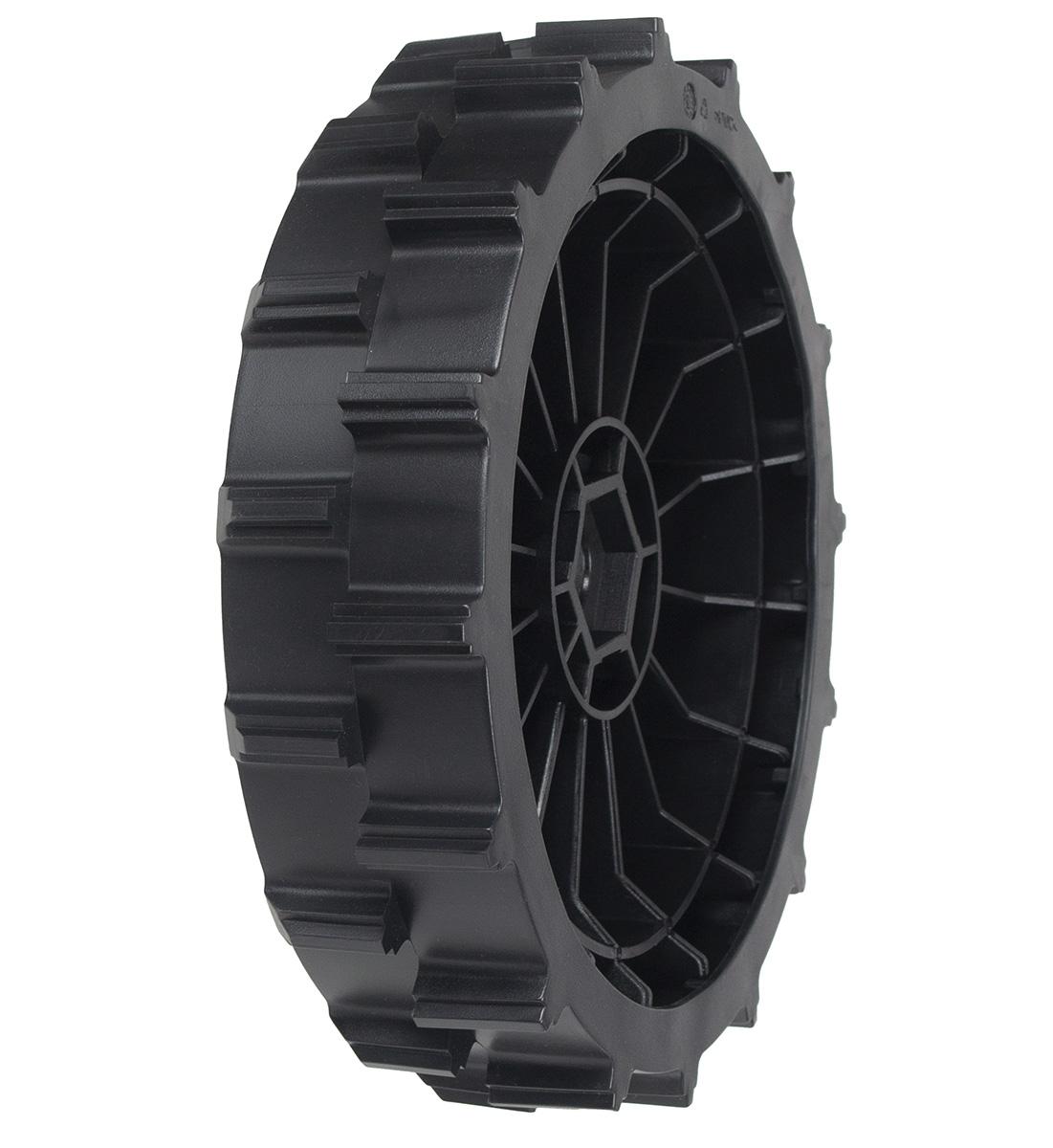 Koło kosiarki Worx tył WG793E.1 WG797E.1 50022543 widok od wewnątrz