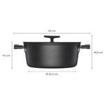 Garnek Fiskars Hard Face 5 l z nieprzywierającą powłoką i szklaną pokrywką