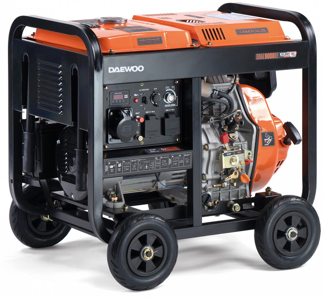DAEWOO DDAE 9000XE DIESEL POWER GENERATOR 2x16A, 1x32A AVR POWER 16HP - OFFICIAL DISTRIBUTOR - DAEWOO AUTHORIZED DEALER