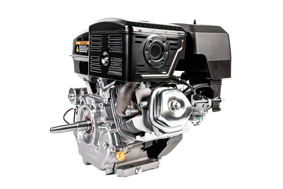 Silnik Loncin G390FD-L z poziomym wałem 22,2 mm - boczny widok