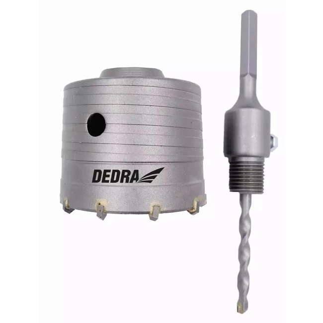 80mm HM crown drill bit with HEX shank