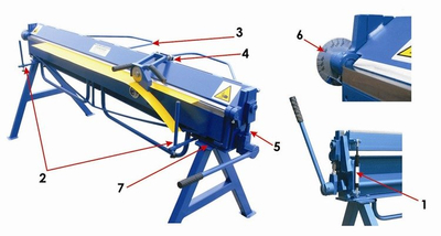 BENDING MACHINE ROOFING SHEET METAL BENDING MACHINE WITH CUTTING MAAD ZG-1600 /2.5mm