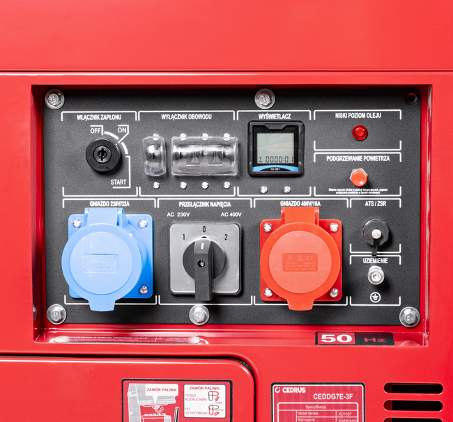 CEDRUS DG7E-3F GENERATOR GENERATOR 7.1kW / 12 hp 230/400V AVR SILENT VERSION CEDRUS 7.1 kW KD195FC DIESEL